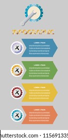 Vector and Illustration Mechanical Engineering Infographic design for business concept