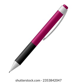 Vector illustration of mechanical pencil isolated on white background