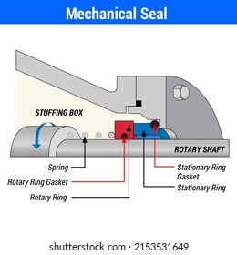 Vector Illustration for Mechanical Seal EPS10