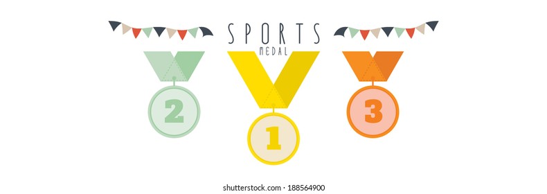 vector illustration of medal
