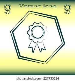 Vector illustration of medal 