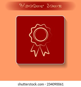  Vector illustration of medal 