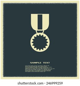  Vector illustration of medal 