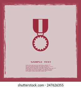 Vector illustration of medal 