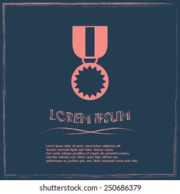  Vector illustration of medal 