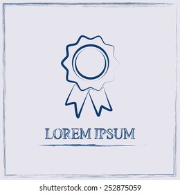  Vector illustration of medal 