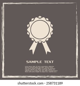  Vector illustration of medal 