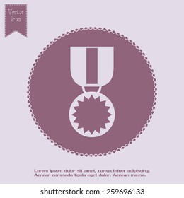  Vector illustration of medal 