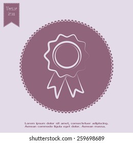  Vector illustration of medal 