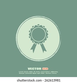  Vector illustration of medal 
