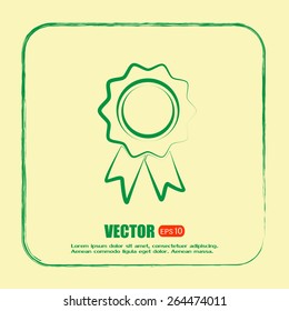  Vector illustration of medal 