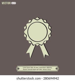  Vector illustration of medal 