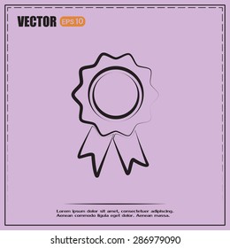  Vector illustration of medal 