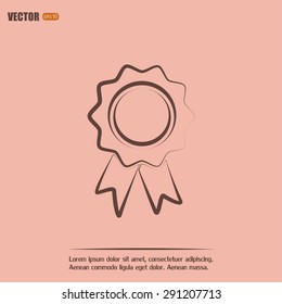  Vector illustration of medal 