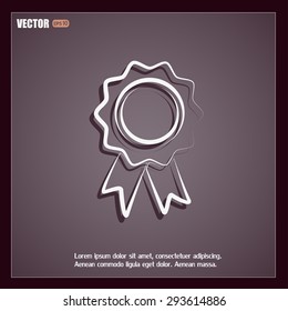  Vector illustration of medal 