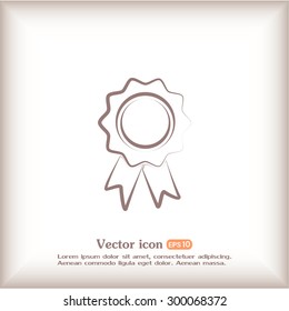 Vector illustration of medal 