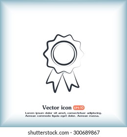  Vector illustration of medal 