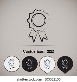  Vector illustration of medal 