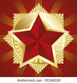 Vector illustration of medal
