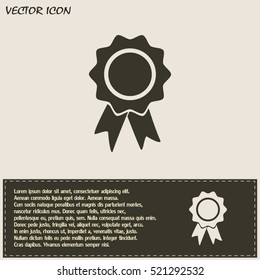 Vector illustration of medal 