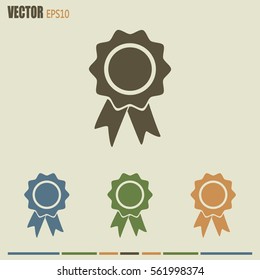  Vector illustration of medal 