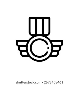 Vector illustration of medal with shield and star, perfect for security, achievement, and recognition themes