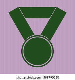 Icono del símbolo Medal en verde.
