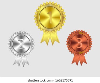 Vector illustration medal for various related work