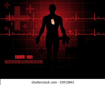 ilustración vectorial de fondo médico