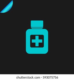 Vector illustration of medical bottle