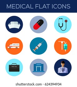 Vector Illustration of medical flat icon