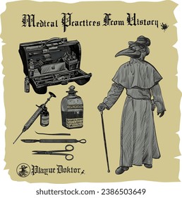 Vector illustration of Medical history in EPS10 version format