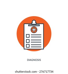 Vector illustration. Medical icon. First aid help and diagnosis.Medical research and therapy. Global healthcare. 