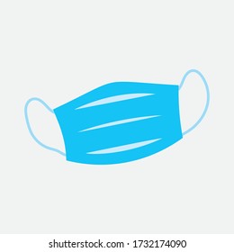  Vector illustration of medical mask.Icon,graphics element.