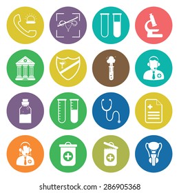 Vector illustration of medical set icon