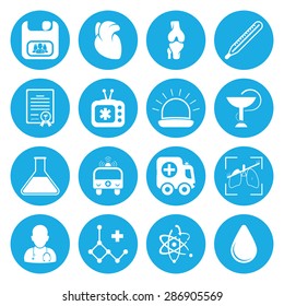 Vector illustration of medical set icon
