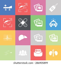 Vector illustration of medical set icon