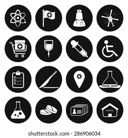 Vector illustration of medical set icon