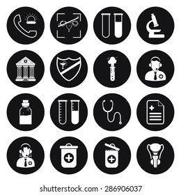 Vector illustration of medical set icon