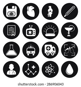 Vector illustration of medical set icon