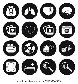 Vector illustration of medical set icon