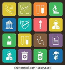 Vector illustration of medical set icon