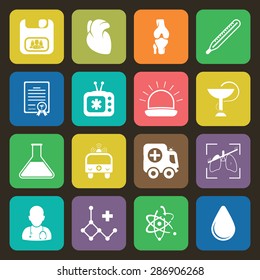 Vector illustration of medical set icon