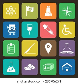 Vector illustration of medical set icon
