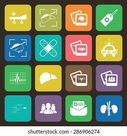 Vector illustration of medical set icon