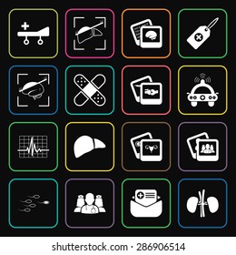 Vector illustration of medical set icon