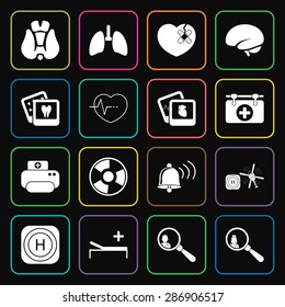 Vector illustration of medical set icon