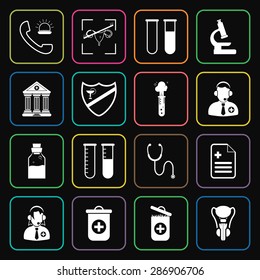 Vector illustration of medical set icon