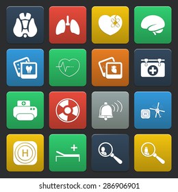 Vector illustration of medical set icon