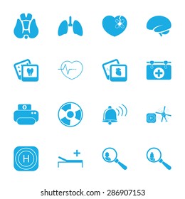 Vector illustration of medical set icon